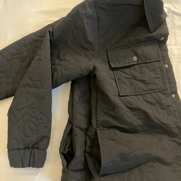 Mode of One Men's Quilted Jacket Deep Black Size S - Picture 7 of 9